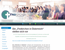 Tablet Screenshot of freikirchen.at